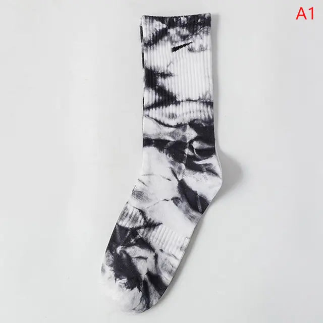 Women Tie-Dye Tube Socks