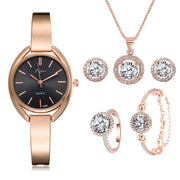 Fashionable Korean Alloy Women's Watch with Diamonds Frugal Finds Galore