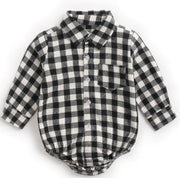 Infant Toddler Plaid Jumpsuit with Long Sleeves Frugal Finds Galore