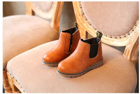 Children's Leather Short Boots for Boys and Girls Frugal Finds Galore