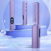 Portable 2-In-1 Hair Straightener Comb Frugal Finds Galore