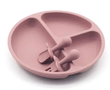 BPA Free Silicone 3-Piece Children's Feeding Set Frugal Finds Galore