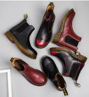 Thick-Heeled Cowhide Martin Boots Frugal Finds Galore