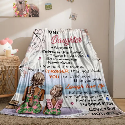 Cozy Flannel Blanket for Daughter - Soft Throw Blanket Frugal Finds Galore