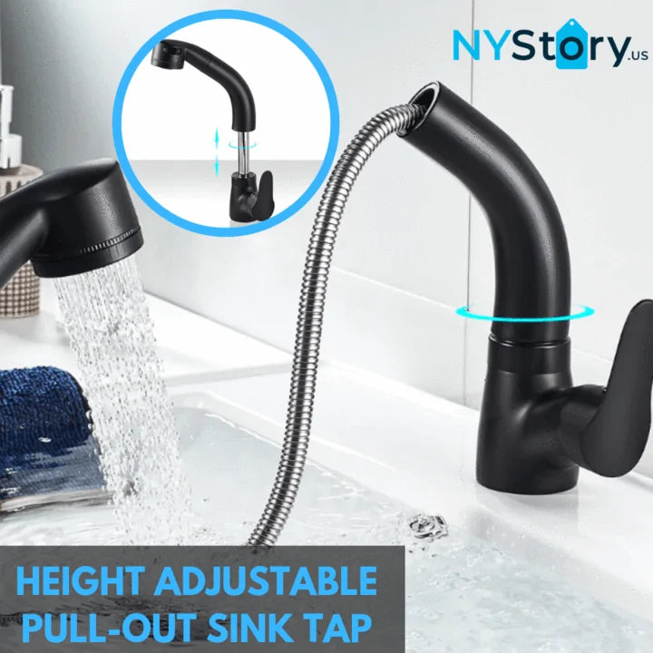 Height Adjustable Pull-out Sink Tap