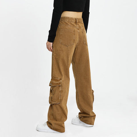 Retro Hip Hop Multi-pocket Cargo Pants Male Frugal Finds Galore