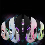 Mouse Wireless Rechargeable Notebook Desktop Home Office Universal Game Mute Luminous Frugal Finds Galore