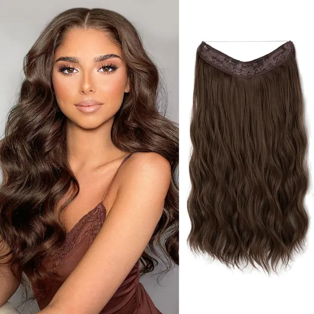 SARLA Synthetic Wave Clip-in Hair Extensions