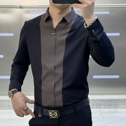 Men's Fashion Business Casual Long Sleeve Shirt Frugal Finds Galore