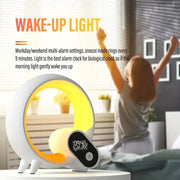 Creative Colorful Sunrise Alarm Clock with Bluetooth Audio Frugal Finds Galore