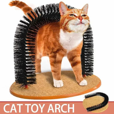 Cat Toy Arch: Self-Grooming and Scratching Pad Frugal Finds Galore