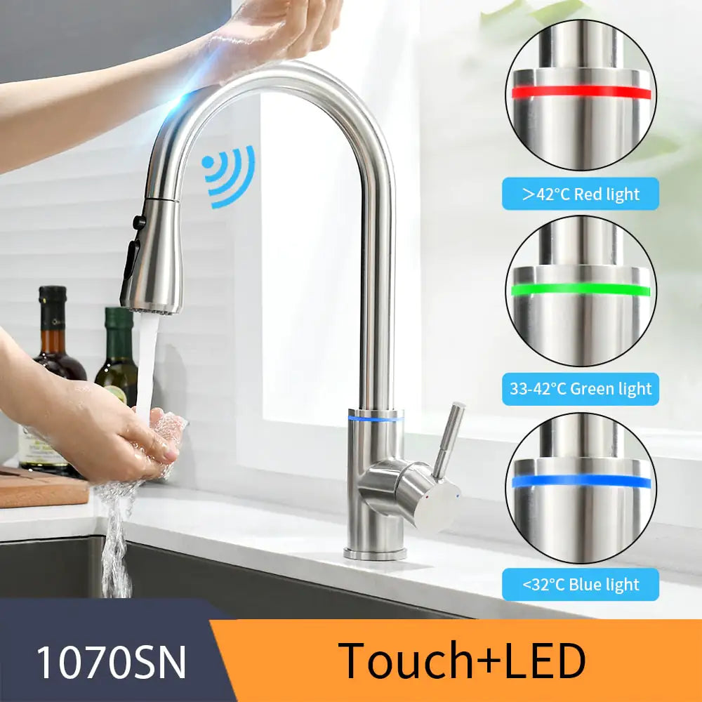 Grifos de cocina con tecnología Smart Touch