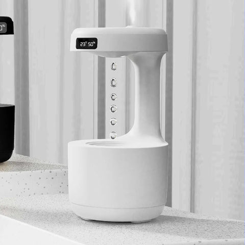 Anti-Gravity Humidifier with Clock & Aroma Diffuser Frugal Finds Galore