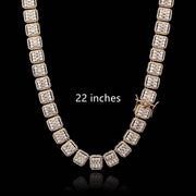 Hip Hop Necklace 13mm Mixed Square Rock Candy Chain Frugal Finds Galore