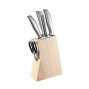 Stainless Steel Kitchen Knife Set with 6 Pieces Frugal Finds Galore