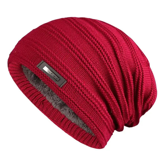 Fleece Lined Knitted Cap