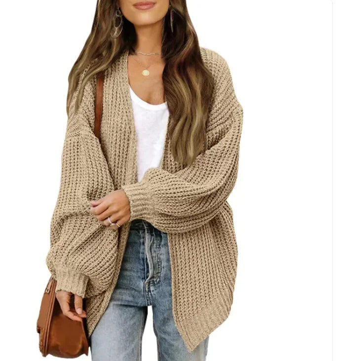 Mid-length Knitted Cardigan