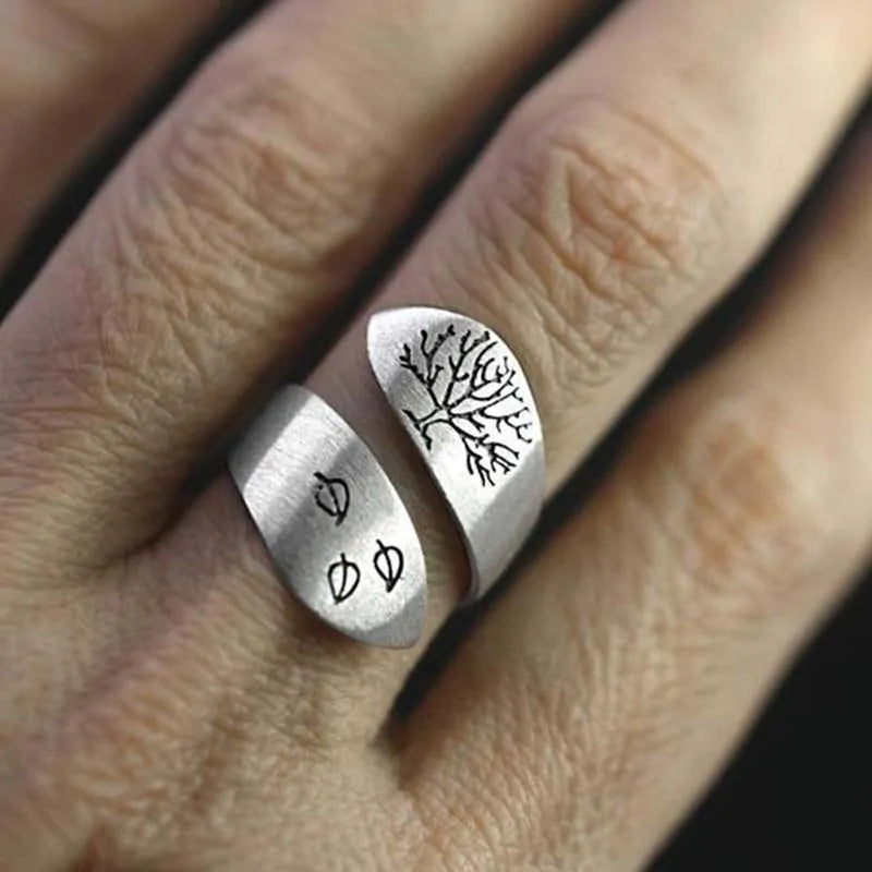 Tree of Life Silver Color Ring