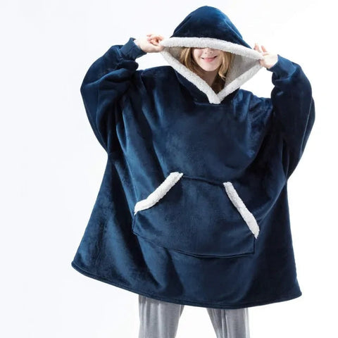 Oversized Hoodie Blanket With Sleeves Sweatshirt Frugal Finds Galore
