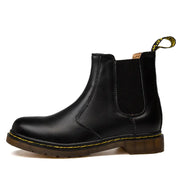 Thick-Heeled Cowhide Martin Boots