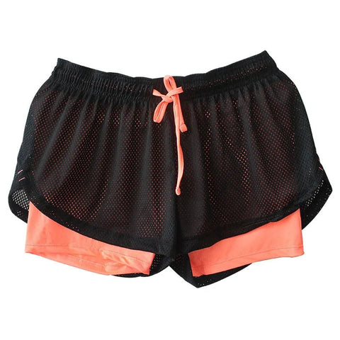 Women's Yoga Fitness Shorts: Elastic Running Leggings with Breathable Mesh Panels Frugal Finds Galore