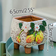 Square Creative Cute Cartoon Ceramic Succulent Pot Frugal Finds Galore