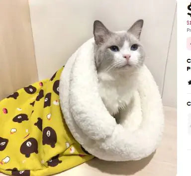 Colchón para mascotas con cama para gatos