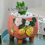 Square Creative Cute Cartoon Ceramic Succulent Pot Frugal Finds Galore