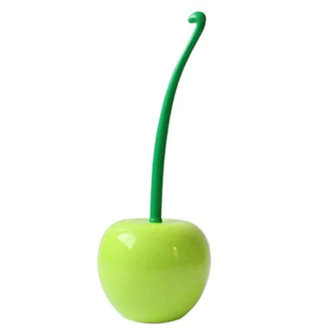 Cherry Toilet Brush Set - Plastic Cleaning Tool (One Set) Frugal Finds Galore