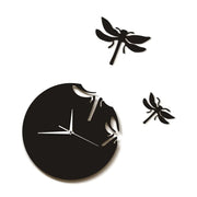 DIY Acrylic Dragonfly Wall Clock for Living Room Decor Frugal Finds Galore