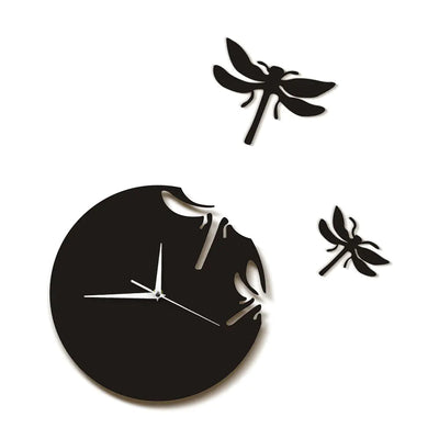 DIY Acrylic Dragonfly Wall Clock for Living Room Decor Frugal Finds Galore