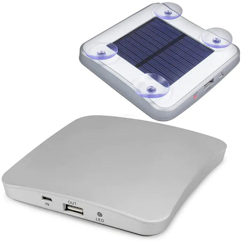 Solar-Powered Suction Cup Portable Charger (Power Bank) Frugal Finds Galore