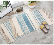 Vintage Nordic Minimalist Cotton Linen Area Rug Frugal Finds Galore