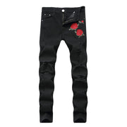 Embroidered Stretch Jeans for Men Frugal Finds Galore