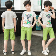 Middle-aged Children's Summer Sports Two-piece Children's Clothing Frugal Finds Galore