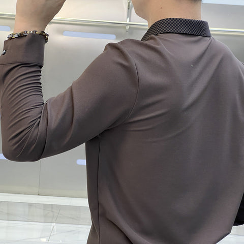 Men's Fashion Business Casual Long Sleeve Shirt Frugal Finds Galore