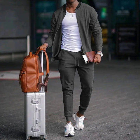 Men's Casual Outdoor Sport Two-Piece Set Frugal Finds Galore