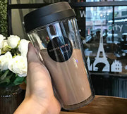 Portable double coffee cup Frugal Finds Galore