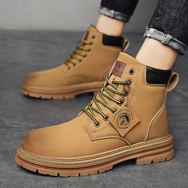 CYYTL Men's Boots Winter Shoes Leather