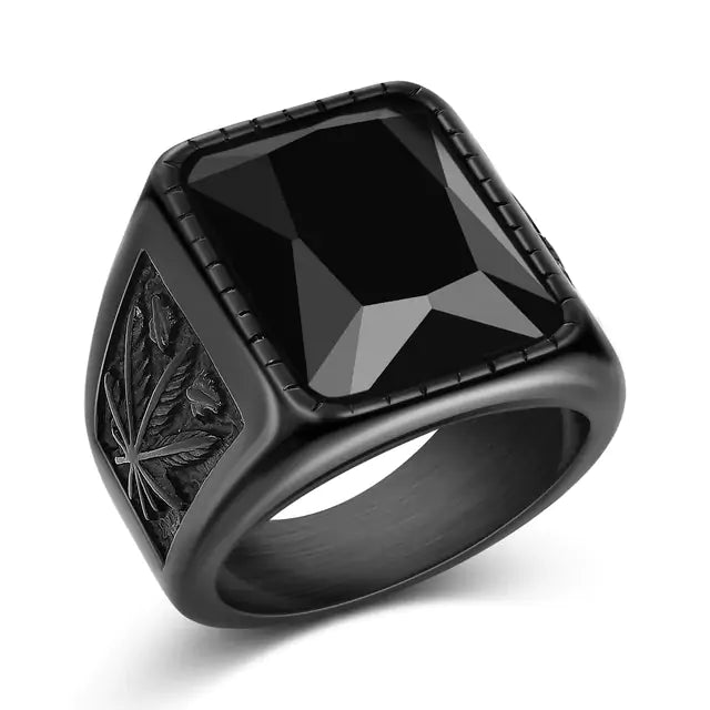 Men's Square Charm Ring