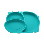 Silicone Baby Feeding Plate with Suction and Utensils Set Frugal Finds Galore