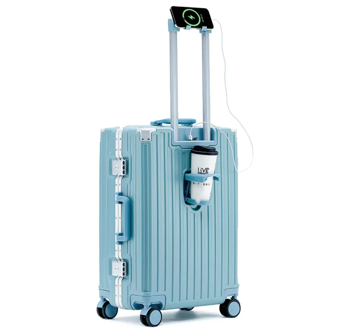 Thick Aluminum Durable Trolley Luggage