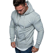 Men's Fashion Zip Pocket Drawstring Sport Hoodie Frugal Finds Galore