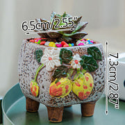 Square Creative Cute Cartoon Ceramic Succulent Pot Frugal Finds Galore
