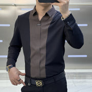 Men's Fashion Business Casual Long Sleeve Shirt Frugal Finds Galore