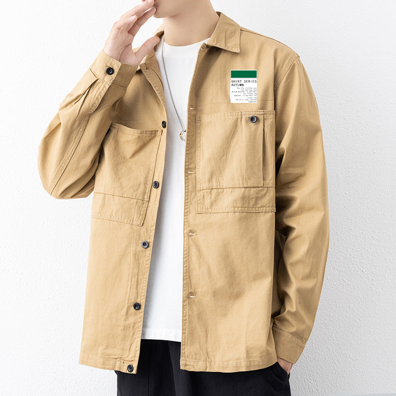Business Cotton Shirt Men's Coat