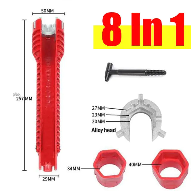 Wrench
8 in 1
Plumbing
Flume
Tools
