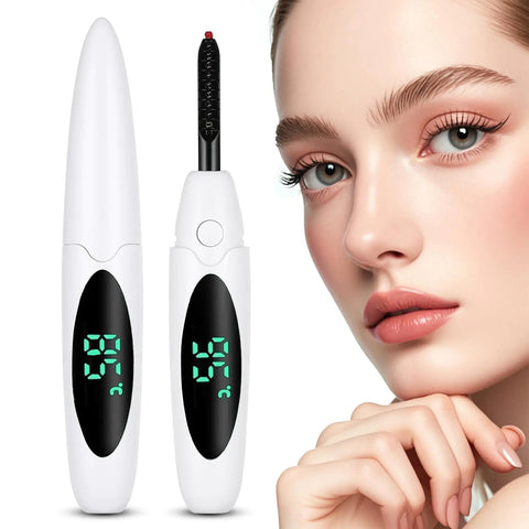 Heated  Electric Eyelash Curler with LED Display Frugal Finds Galore