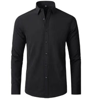 Men's Wrinkle-Free Elastic Business Shirt Frugal Finds Galore