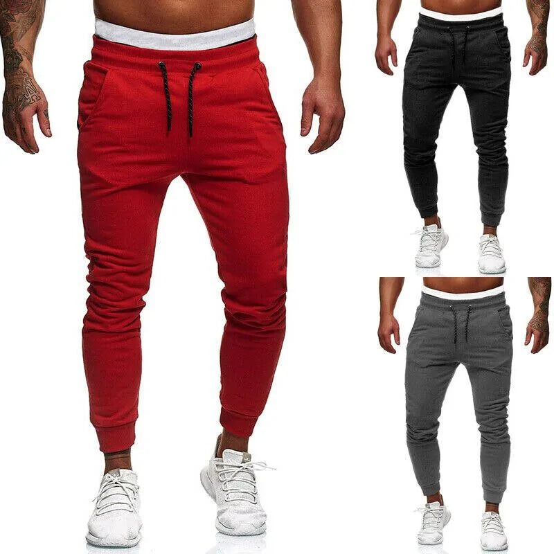 Pantalones deportivos de moda para hombre: pantalones largos para hacer ejercicio